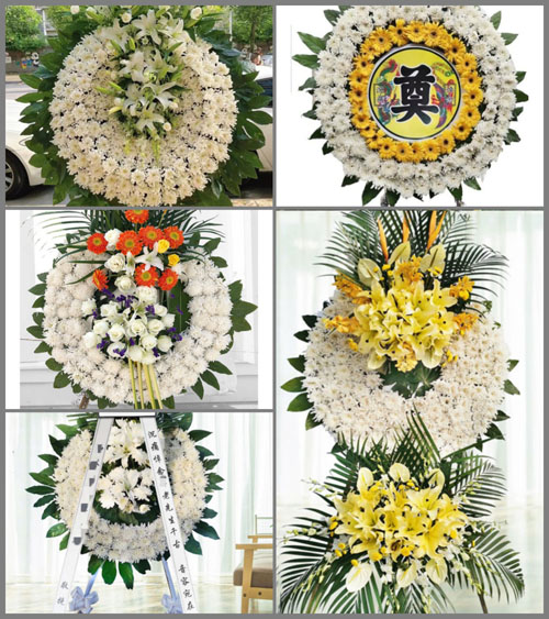 山东济宁邹城市大束镇孟付村花圈速递